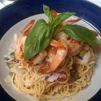 Angel Hair Pasta with Shrimp and Basil Recipe