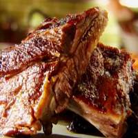 Baby Back Ribs and Young Collards Braised in Apple Juice Recipe