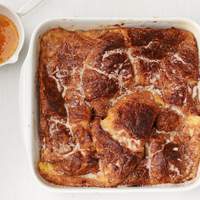 Baked Croissant French Toast With Orange Syrup Recipe