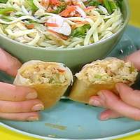 Baked Spring Rolls with Crab Recipe
