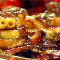 Baked Ziti with Mushrooms, Peppers and Parmesan Recipe