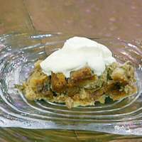 Banana Walnut Bread Pudding with Buttery Rum Sauce Recipe