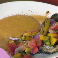 BBQ Spiced Chicken, Salsa Salad and Pumpkin-Chipotle Polenta Recipe