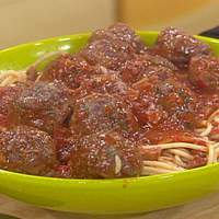 Big Beef Meatballs with Bucatini Recipe