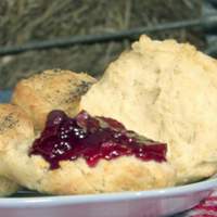 Black Pepper Biscuits with Orange-Blueberry Marmalade Recipe