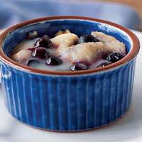 Blueberry Bread Puddings with Lemon Curd Recipe