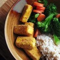 Breaded, Fried, Softly Spiced Tofu Recipe