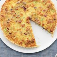 Breakfast Tart With Pancetta and Green Onions Recipe