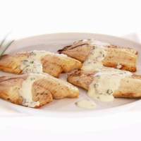 Broiled Tilapia with Mustard-Chive Sauce Recipe
