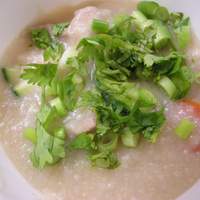 Chicken and Vegetables Congee (Chok) recipe