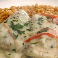 Chicken Fricassee with Tomato Basil Pilaf Recipe