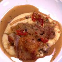 Chicken Scarpiello with Soft Parmigiano Polenta Recipe