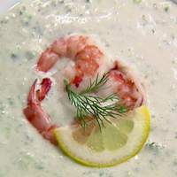 Chilled Cucumber Soup with Shrimp Recipe