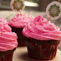 Chocolate Birthday Cupcakes with Vanilla Frosting Recipe