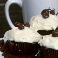Chocolate Cupcakes with Coffee Cream Filling Recipe