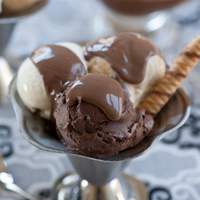 Chocolate Peanut Butter Fudge Sundae Recipe