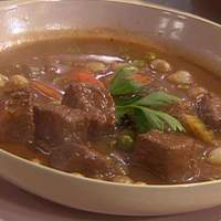 Cocoa Tinged Beef Stew with Root Vegetables Recipe