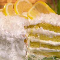 Coconut and Lemon Curd Cake Recipe