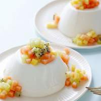 Coconut Panna Cotta with Tropical Fruit Recipe