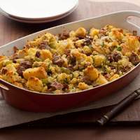 Cornbread Stuffing with Apples and Sausage Recipe