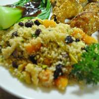 Couscous With Dried Apricots, Currants, and Pistachios Recipe