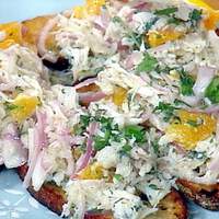 Crab Salad with Orange and Oregano on Grilled Sourdough Recipe