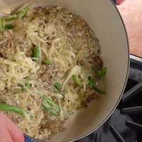 Cream of Wild Mushroom Soup with Cheesy-Garlic Croutons Recipe