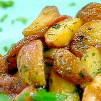 Crispy Potatoes with Bacon, Garlic, and Parsley Recipe
