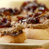 Crostini of Chicken Liver Pate with Balsamic Onions Recipe