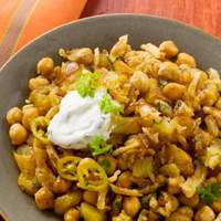 Curried Potatoes and Chickpeas Recipe