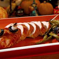 "Eye-studded" Turkey Tenderloin (Pearl Onions and Black Olives) Recipe