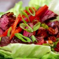 Flank Steak Lettuce Wraps Recipe