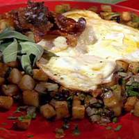 Fried Eggs with Home Fries Recipe