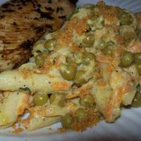 Fusilli With Carrots, Peas & Mint Recipe