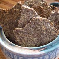 Garlic Parmesan Flax Seed Crackers - Low Carb! Recipe