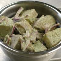 Garlicky Cilantro Roasted Potato Salad Recipe