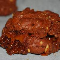 Giant Bittersweet Chocolate Toffee Cookies Recipe