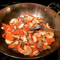 Ginger Shrimp With Oyster Mushrooms Recipe