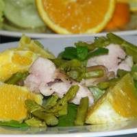 Grilled Mojo Chicken Salad With Asparagus and Oranges Recipe