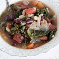 Healthy Bean Soup With Kale Recipe