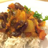 Kashmiri-Style Kidney Beans with Turnips Recipe