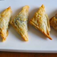 Kittencal's Greek Spinach and Feta Puff Pastry Triangles Recipe