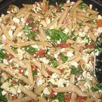 Mostaccioli with Spinach and Feta Recipe