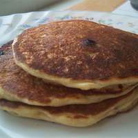 Oatmeal and Wheat Flour Blueberry Pancakes Recipe