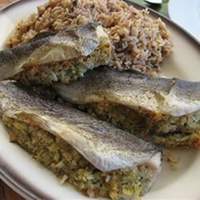 Oven Roasted Trout with Lemon Dill Stuffing Recipe