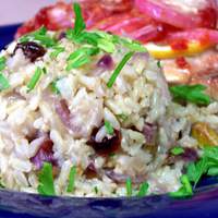 Party Brown Rice With Pistachios and Cranberries Recipe