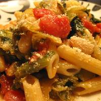 Penne Pasta with Cannellini Beans and Escarole Recipe