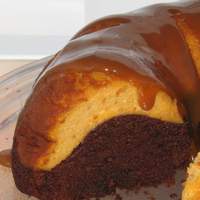 Pumpkin Cheesecake Topped Chocolate Bundt Cake W. Dulce De Leche Recipe