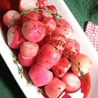 Radishes Simmered with Thyme Recipe