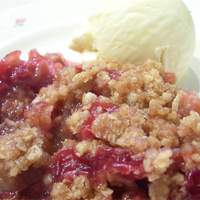 Rhubarb-Raspberry Crunch Recipe